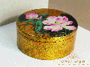 Golden Lotus Lacquer Keepsake Box