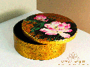 Golden Lotus Lacquer Keepsake Box