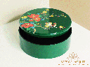 Emerald Blossom Handcrafted Lacquer Keepsake Box