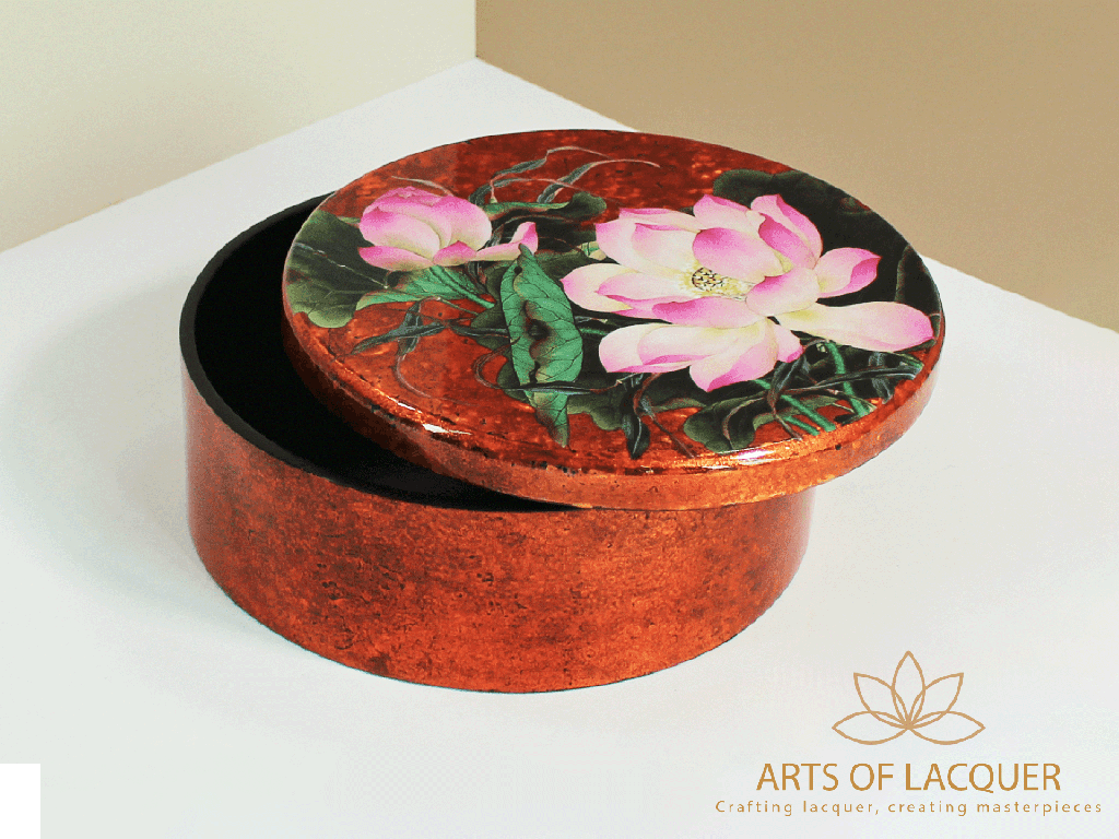 Enchanted Lotus Lacquer Keepsake Box