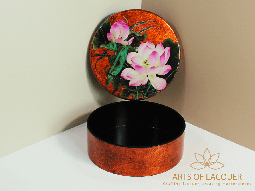 Enchanted Lotus Lacquer Keepsake Box