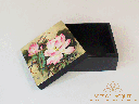 Lotus Harmony Lacquered Jewelry Box Antique