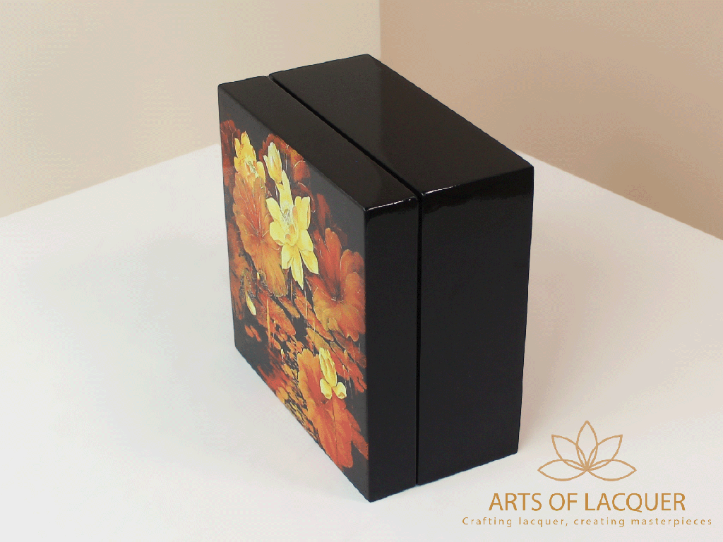 Autumn Radiance Floral Lacquer Jewelry Box