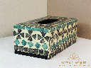 Sleek Lacquered Dispenser Geometric Tissue Box