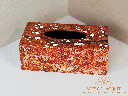 Red Autumn Blossom Handcrafted Lacquer Tissue Box 