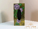 Handcrafted Lacquer Purple Peony  Tissue Box