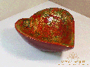 Romantic Heart Lacquer Bowl - Vibrant Red Decorative Centerpiece