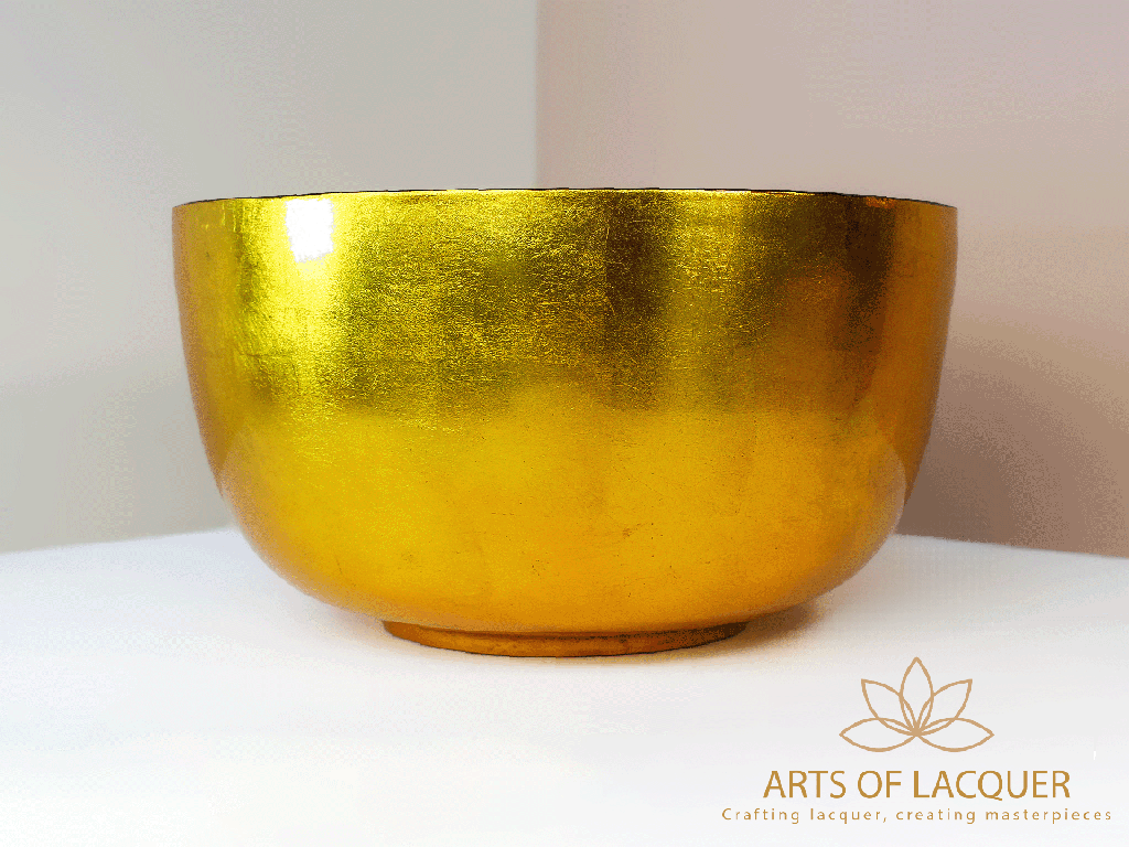 Luxury Golden Lacquer Bowl Set