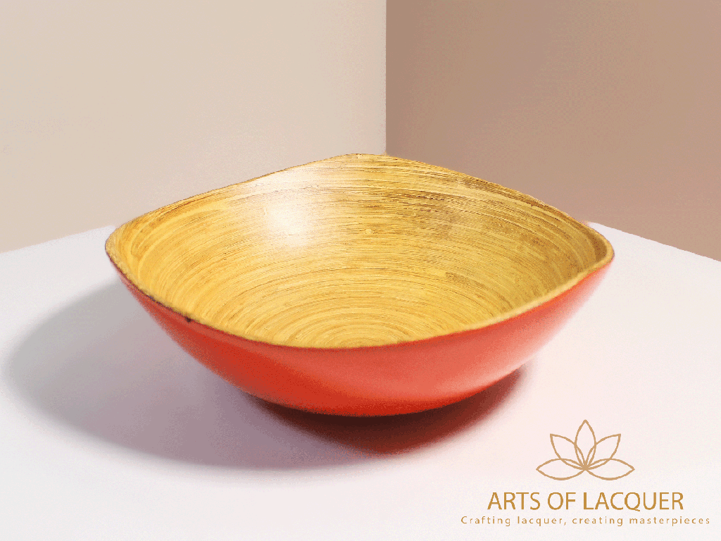 Golden Embrace Lacquer Bowl 