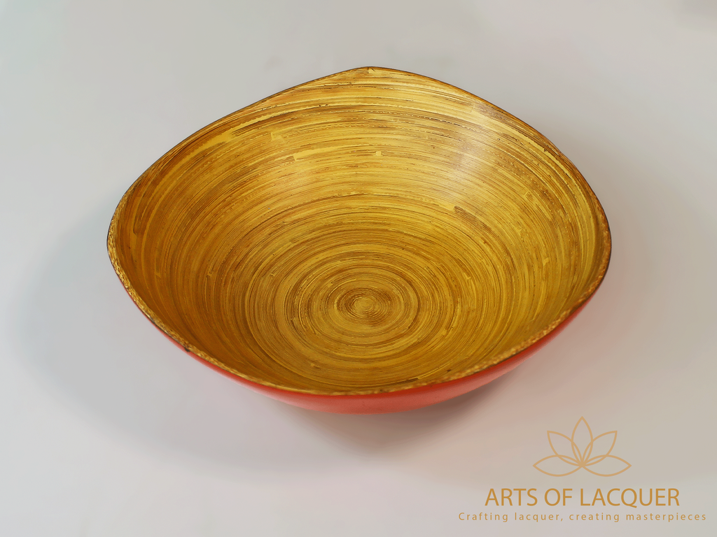 Golden Embrace Lacquer Bowl 