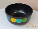 Modernist Color Block Lacquer Bowl 