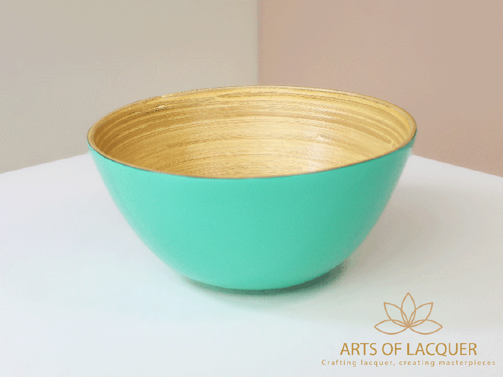 Aqua Serenity Lacquer Bowl 