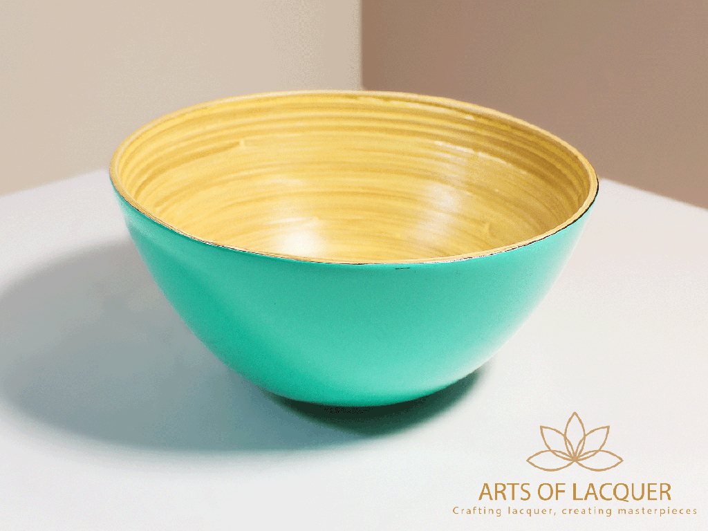 Aqua Serenity Lacquer Bowl 