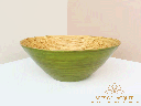 Green Eco-Chic Bamboo Lacquer Bowl Set