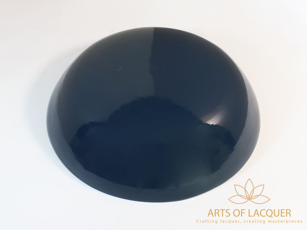 Radiant Chrysanthemum Bamboo Lacquer Bowl by Arts of Lacquer 