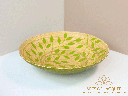 Green Leaf Elegant Bamboo Lacquer Bowl by Arts of Lacquer