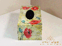 Red Poppy Lacquer Tissue Box