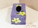 Plumeria Flower Lacquer Tissue Box