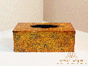 Textured Amber Tissue Box