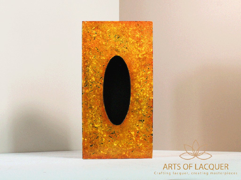 Textured Amber Tissue Box