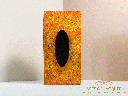 Textured Amber Tissue Box