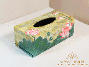 Lotus Flower Lacquer Tissue Box