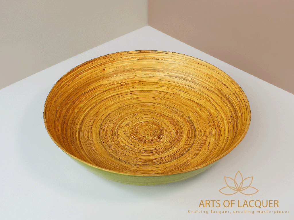 Eco-Chic Bamboo Lacquer Bowl by Arts of Lacquer