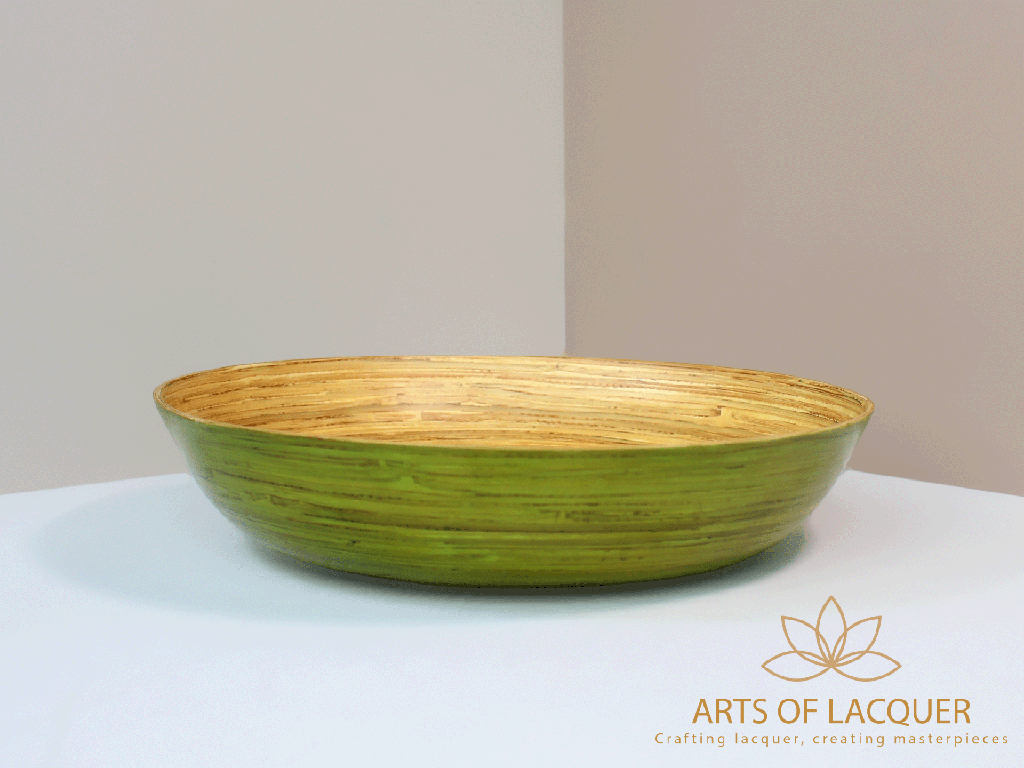 Eco-Chic Bamboo Lacquer Bowl by Arts of Lacquer