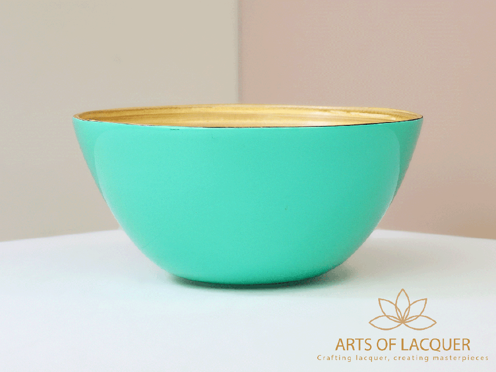 Aqua Serenity Lacquer Bowl 