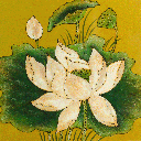 Gold Lotus Lacquer Art Painting