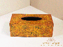 Textured Amber Tissue Box