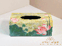 Lotus Flower Lacquer Tissue Box