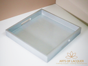 Square Silver Lacquer Tray