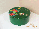 Emerald Blossom Handcrafted Lacquer Keepsake Box