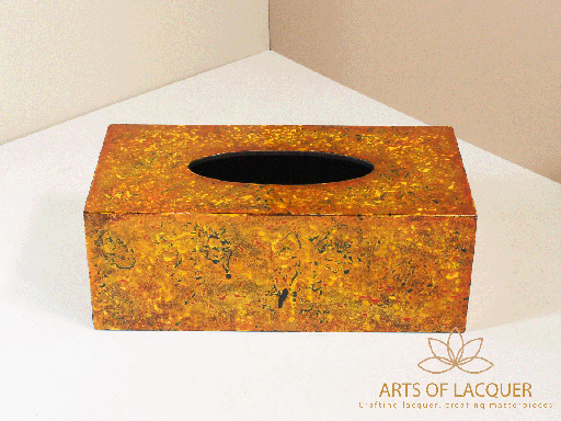 Textured Amber Tissue Box