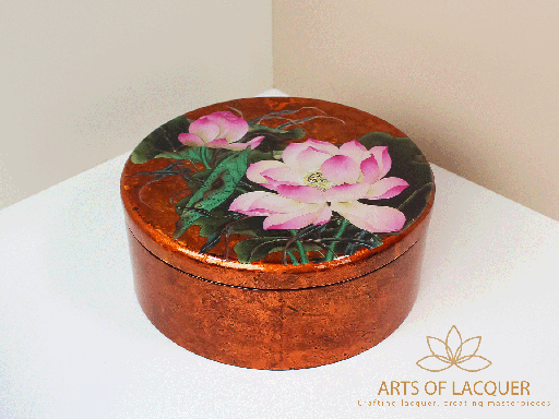 [AOL230072] Enchanted Lotus Lacquer Keepsake Box